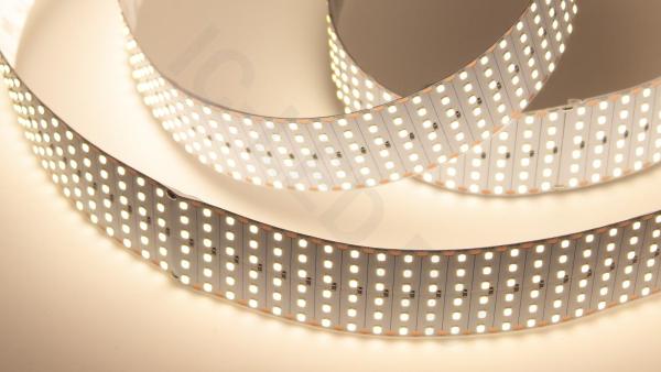 Светодиодная лента Lux Class, 2835, 600 led/m, шестирядная, day white, 24V, 48W/m, IP20, X16