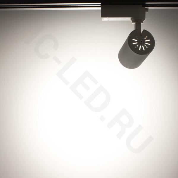 Светодиодный светильник трековый JH-GDD-B02 2L PX86 (10W, 220V, day white, белый корпус)