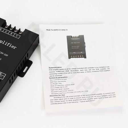 Усилитель RGB-30A P262 (5-24V, 150-720W) Усилитель RGB-30A P262 (5-24V, 150-720W)