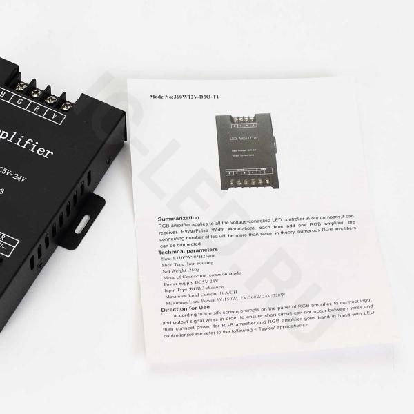 Усилитель RGB-30A P262 (5-24V, 150-720W)