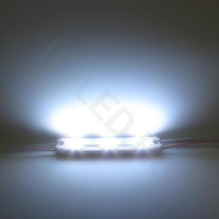 Светодиодный модуль прямоугольный 2835-3 М763 (0,6W, 12V, Cool White)