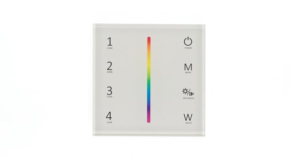 Сенсорная панель T24 White IC78 (RGBW/RGB, 4 zone, RF 2.4GHz, 3VDC(AAAx2))