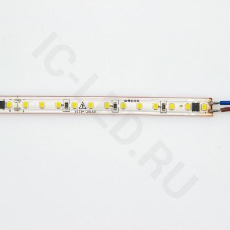 Светодиодная лента 220VAC, 2835, 120led/m, 4.8W/m, day white 4000K, A117, IP67, 10mm, со скотчем