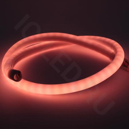 светодиодный гибкий неон круглый 18 мм 220v rgb ln413