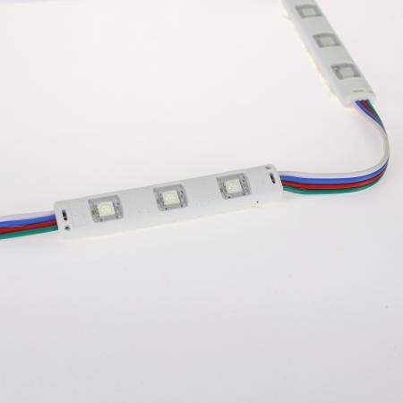 Светодиодный модуль линейный 5050-3 MOD45 (0,72W, 12V, RGB)