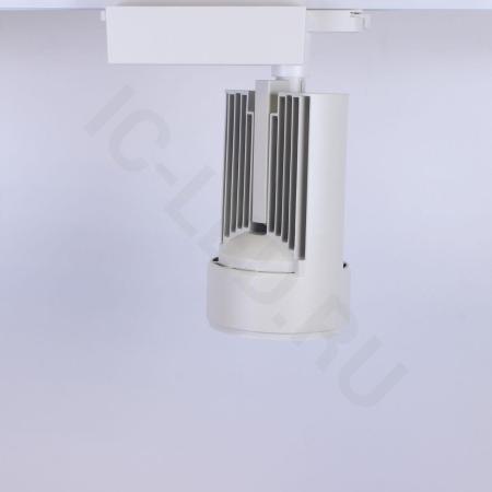 Светодиодный светильник трековый JH-GDD 2L PX67 (50W, 220V, white body, 30deg, day white)