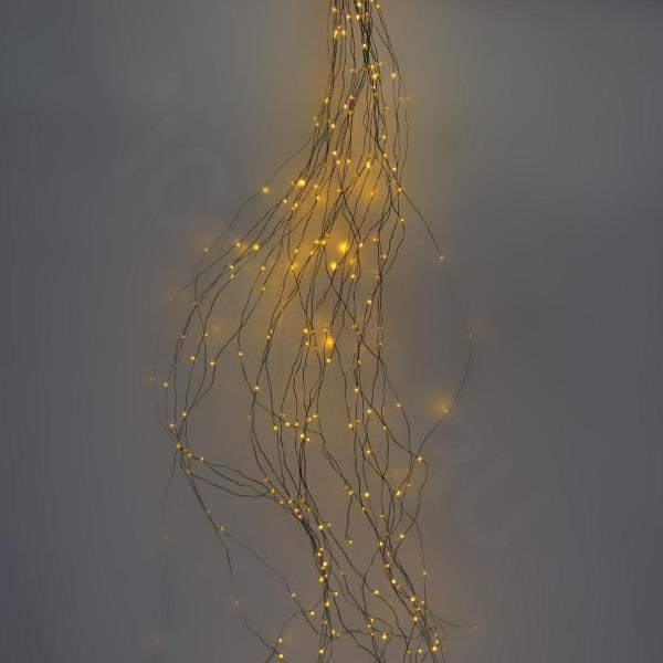 Светодиодная гирлянда Капелька" (350Led, Yellow)"
