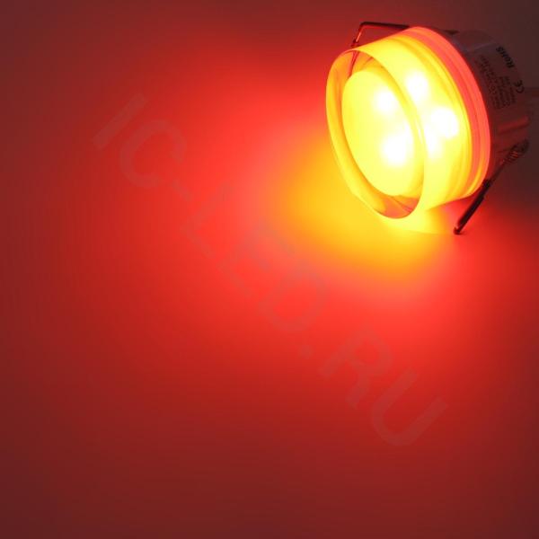 Светодиодный светильник точечный RW cree (3W, Red)