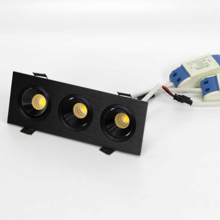Светодиодный светильник встраиваемый 65.3 series black housing BW147 (10W,220V,day white)