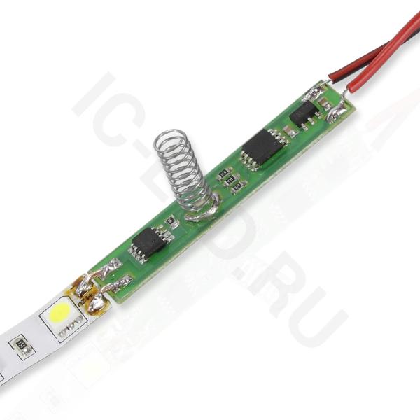 Сенсорная кнопка TD001 для профиля P181 (12-24V, 60-120W) Сенсорная кнопка TD001 для профиля P181 (12-24V, 60-120W)