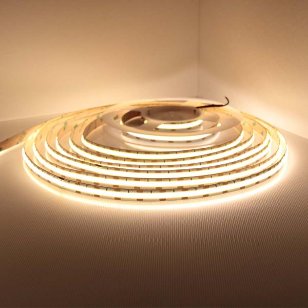 Светодиодная лента LUX class, COB, 480 led/m, warm white, 12V, IP20 A224