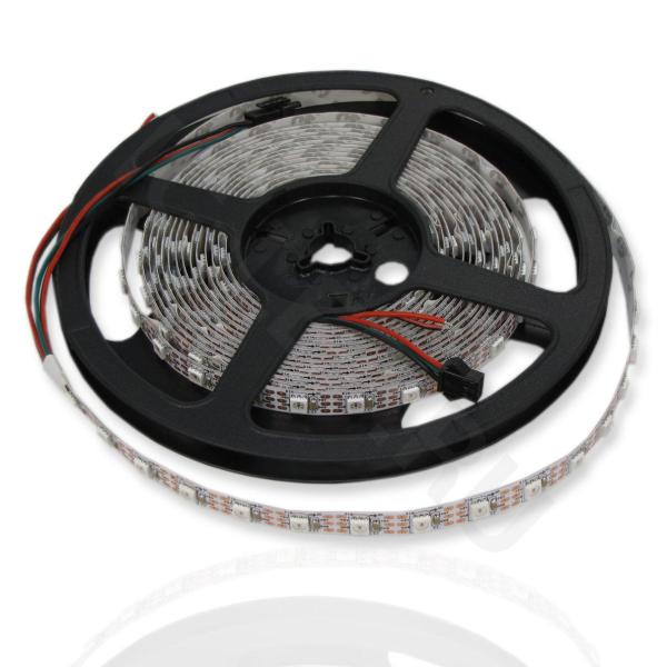Светодиодная лента LUX class, 5050, 60 led/m, V62, RGB-SPI (WS2811A), 5V, белый шлейф, IP33 