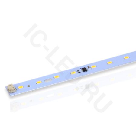 светодиодная линейка 2835, 24 led, 220v, 10w, 520mm, d187, warm white
