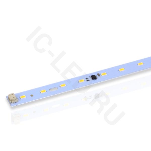 Светодиодная линейка 2835, 24 led, 220V, 10W, 520mm, D187, warm white