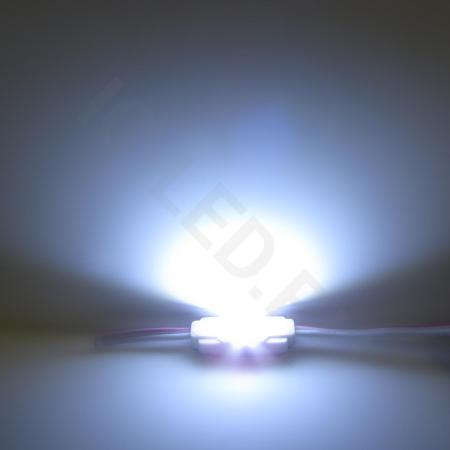 Светодиодный модуль прямоугольный 2835-1 ZA 1B-W (0,36W, 12V, White)