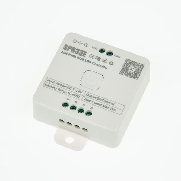 Контроллер JM-SP633E P713 (BT app BanlanX, 2.4GHz, RGB, DC5-24V, 3ch*4A, 60-288W)