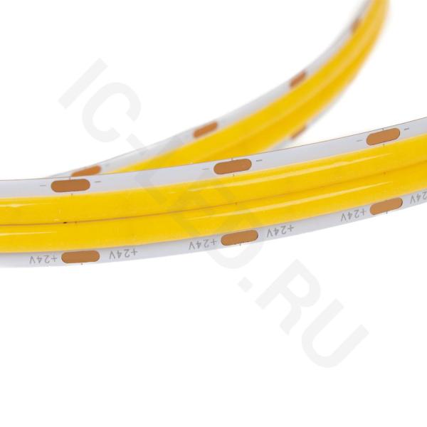 Светодиодная лента COB, 600 chip/m, белая 6500К, 24V, 24W/m, CRI>90, P12, IP20, A253 Светодиодная лента COB, 600 chip/m, белая 6500К, 24V, 24W/m, CRI>90, P12, IP20, A253