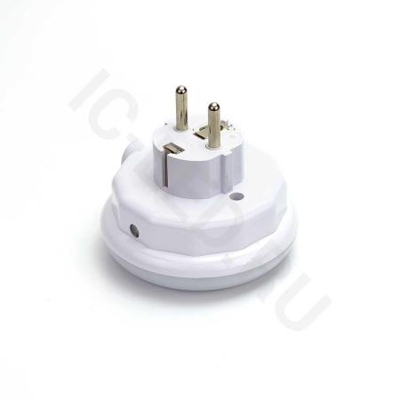 Светильник ночник WTG-050USB TL300 (220V, 2x USB 5V2,4A Max, с датчиком освещенности)