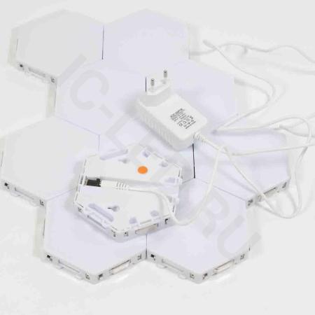 Светильник соты магнитные GOR8 (набор 10шт, 115мм, warm white)