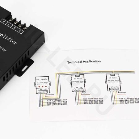 Усилитель RGB-30A P262 (5-24V, 150-720W) Усилитель RGB-30A P262 (5-24V, 150-720W)